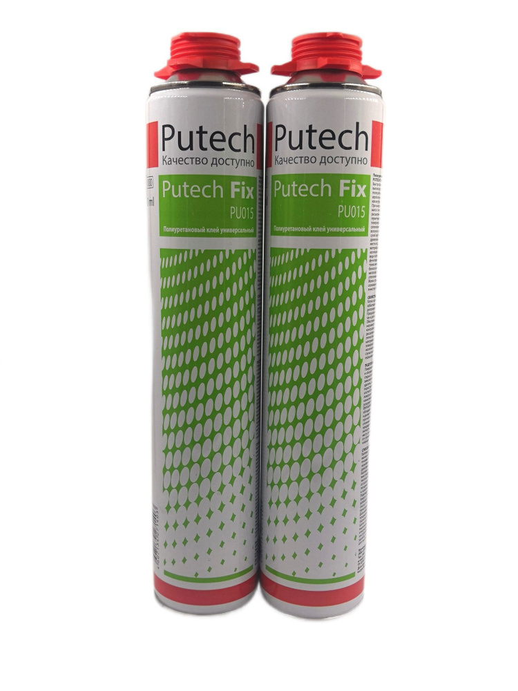 Клей-пена полиуретановый универсальный, белый Putech Fix PU015, 820мл  #1