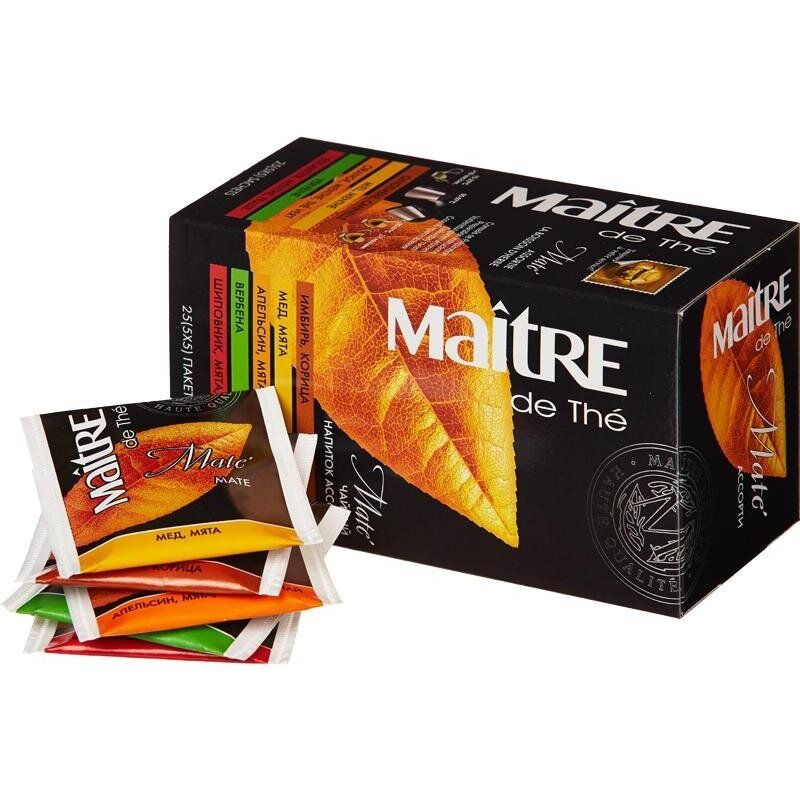 Maitre Чай в пакетиках Матэ, 25 пакетиков - купить с доставкой по ...