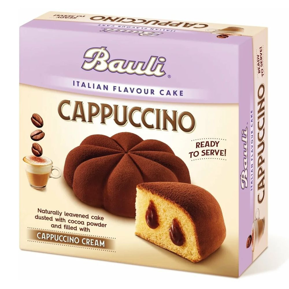 Кекс Bauli Cappuccino с кремовой начинкой Капучино и сахарной обсыпкой, Италия, 400г  #1
