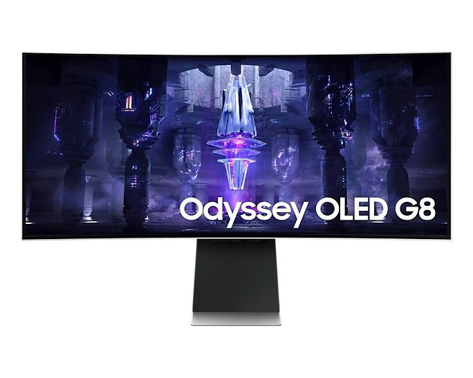 Samsung 34" Монитор Odyssey OLED G8 S34BG850SI silver, серебристый, серый металлик  #1