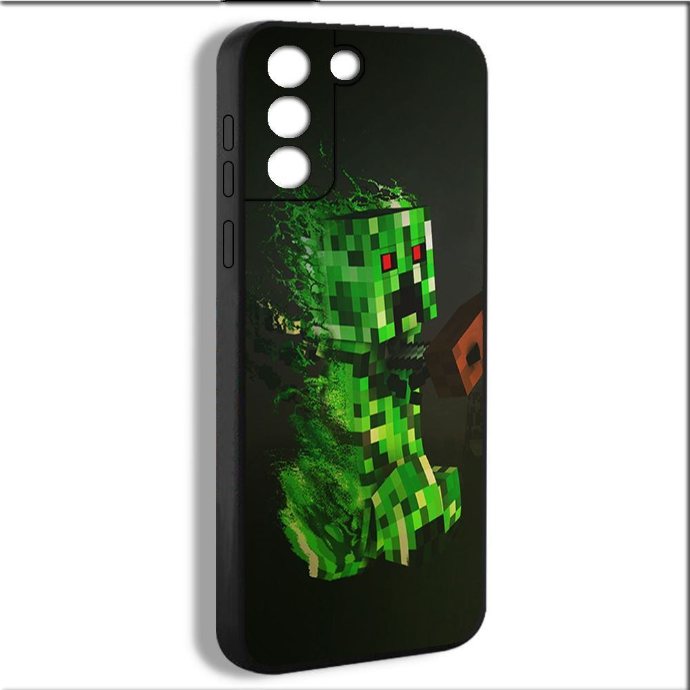 чехол для смартфона Подходит для Samsung Galaxy S21 5G Minecraft Крипер  Ползучие Зелёный QQS01 - купить с доставкой по выгодным ценам в  интернет-магазине OZON (932827979)