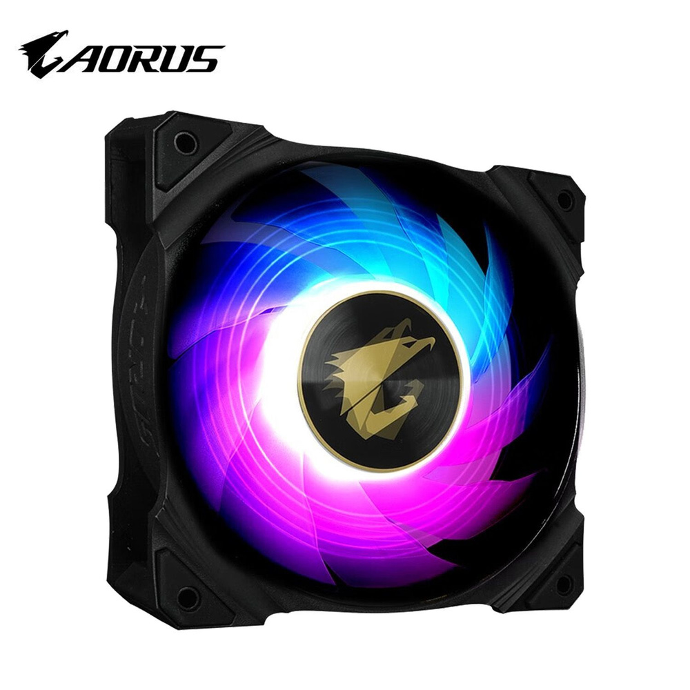 Корпусный вентилятор Gigabyte AORUS AR120 ARGB 1X Fan 4PIN PWM 120MM ...