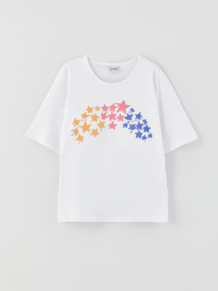 Футболка LC WAIKIKI, размер 146, цвет белый, 100% ХЛОПОК - купить по ...