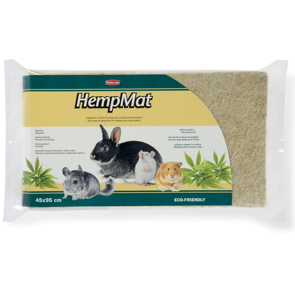 Коврик - подстилка Padovan HEMP Mat из пенькового волокна для мелких домашних животных, кроликов, грызунов #1