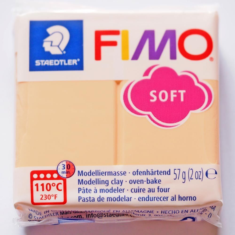 Полимерная глина Fimo Soft 8020-405 персик (peach) 57 г. #1