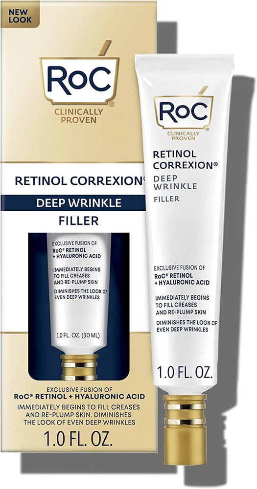 Roc, Retinol Correxion Deep Wrinkle, Филлер для лица с гиалуроновой кислотой и ретинолом от глубоких #1