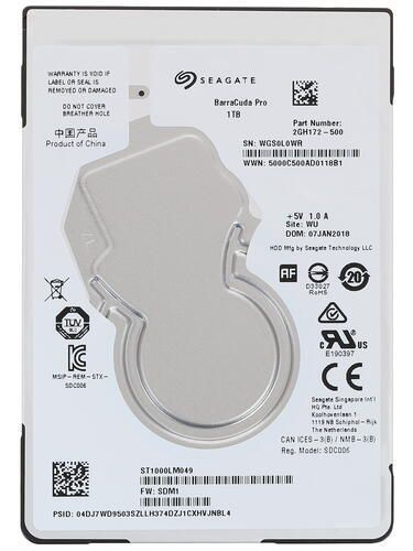 Seagate 1 ТБ Внутренний жесткий диск BarraCuda Pro (ST1000LM049) (ST1000LM049)  #1