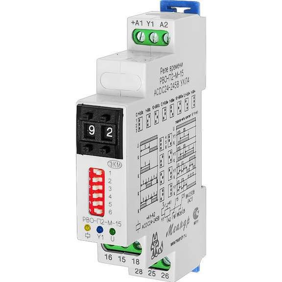 Реле времени РВО-П2-М-15 УХЛ4 24-245В AC/DC Меандр A8302-16932306 ...