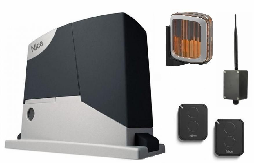 Автоматика для откатных ворот NICE RD400KCE-LK-BT, комплект: привод, 2 ...