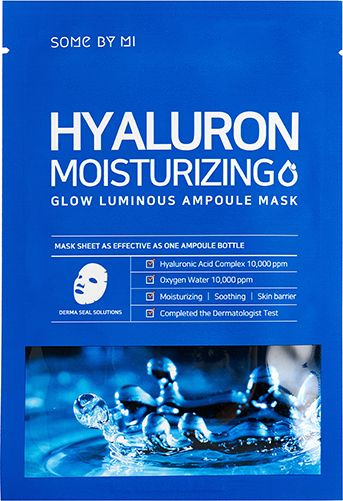 SOME BY MI / Сам Бай Ми Hyaluron Moisturizing Glow Luminous Ampoule Mask Маска для лица тканевая ампульная #1