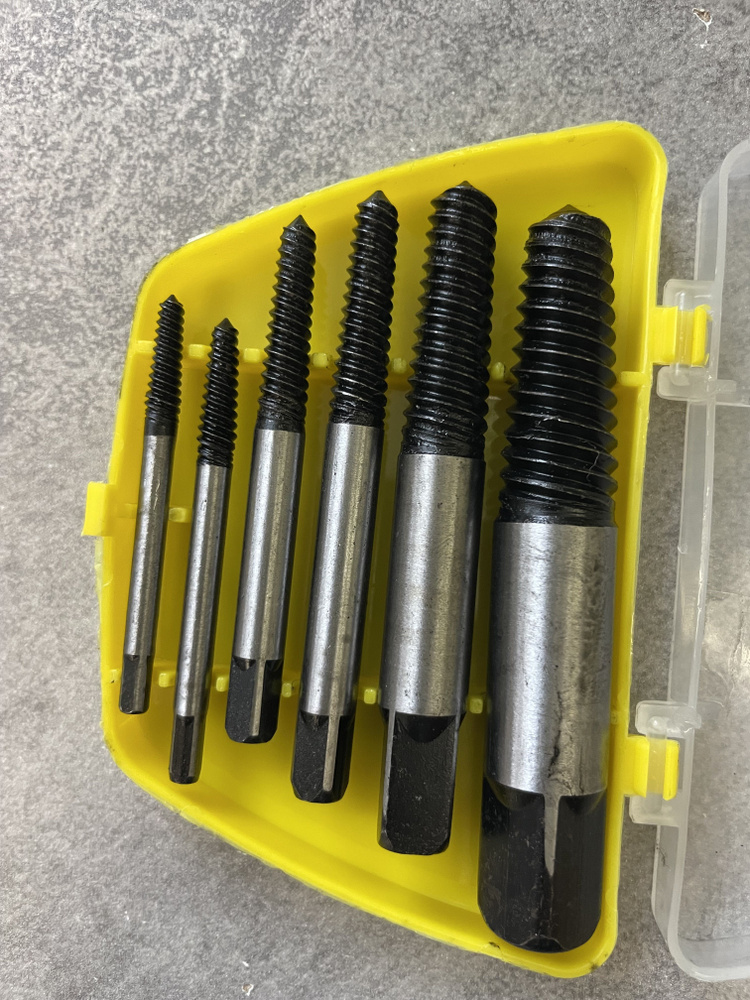 Набор экстракторов для сломанных болтов 6 шт - купить по выгодной цене ...
