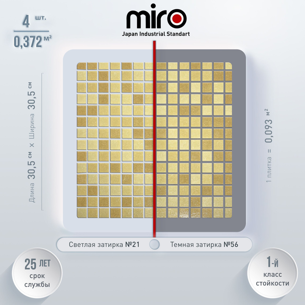 Плитка мозаика для кухни MIRO (серия Einsteinium №105) на фартук моющаяся высокопрочная долговечная, #1