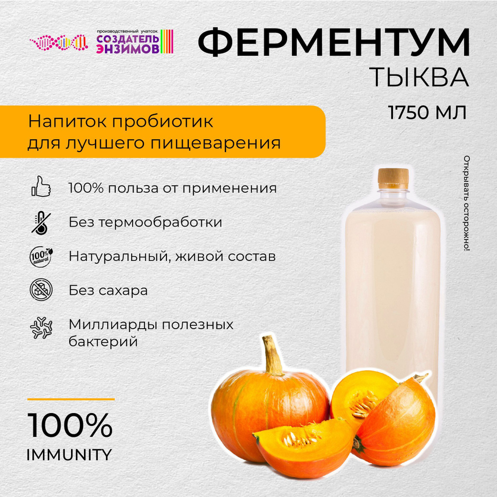 Ферментум Создатель Энзимов Тыква 1,75 л. ПЭТ #1