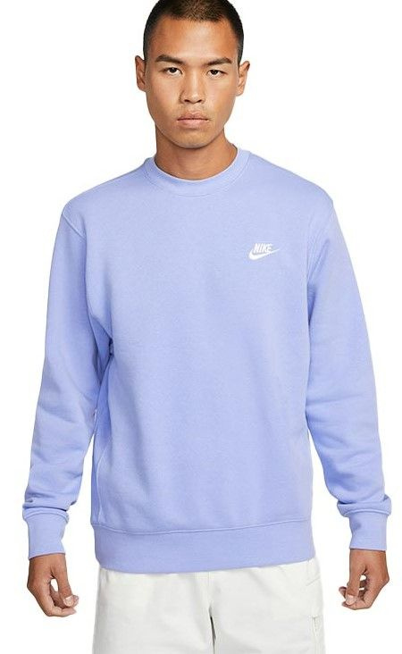 Nike club fleece pullover crew sale