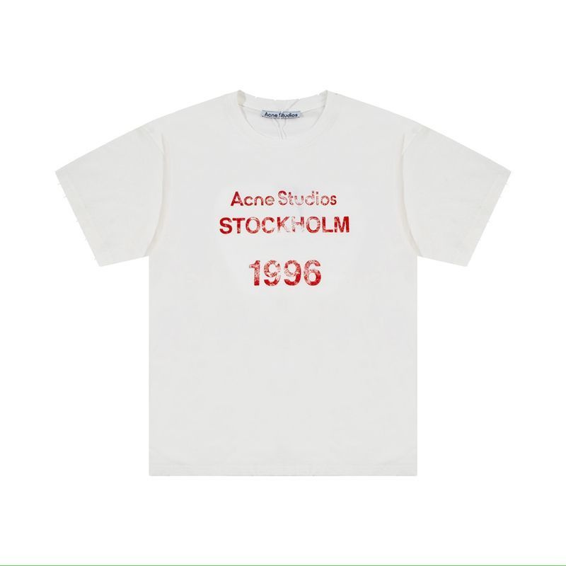 Футболка Acne Studios, размер 42, цвет белый, хлопок - купить по ...
