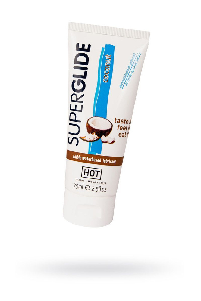 Гель-смазка HOT Superglide Coconut, 75 мл, кокос #1