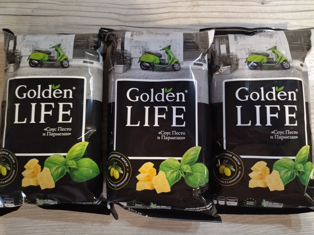 Чипсы Golden Life Соус Песто и Пармезан 90 г 3 шт. купить на OZON по ...