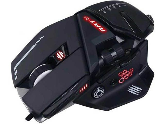 Мышь проводная Mad Catz R.A.T. 6+ MR04DCINBL000-0, черный - купить по ...