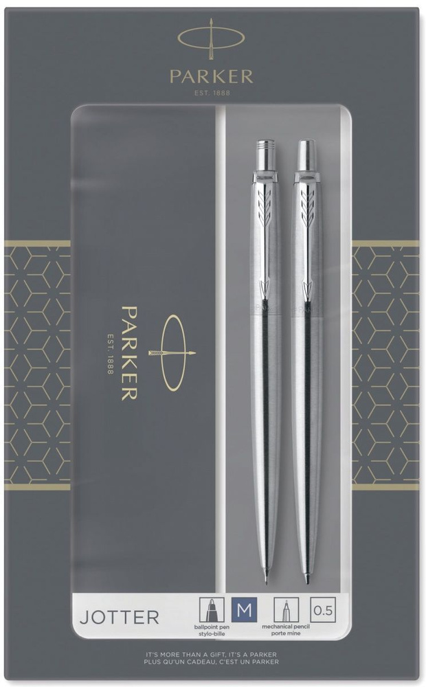 Набор Parker Jotter Core KB61: шариковая ручка и механический карандаш, Stainless Steel CT / Арт.: 2093256 #1