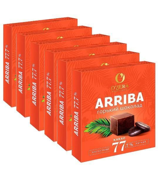 Горький шоколад с содержанием какао 77,7% - O'Zera Arriba, 6 шт по 90 гр  #1