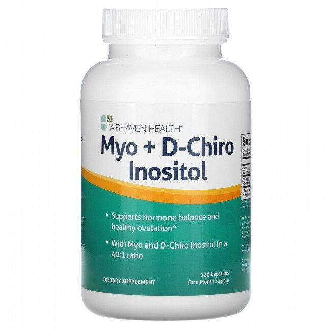 Fairhaven Health, Myo + D-Chiro Inositol (мио-инозитол и D-хиро-инозитол), 120 капсул  #1