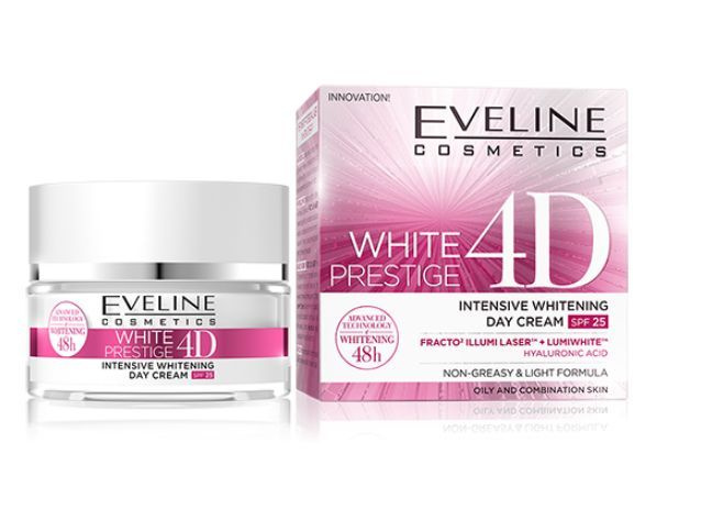 Eveline Cosmetics Крем дневной выравнивающий тон кожи spf25 для жирной и комбинированной WHITE PRESTIGE #1