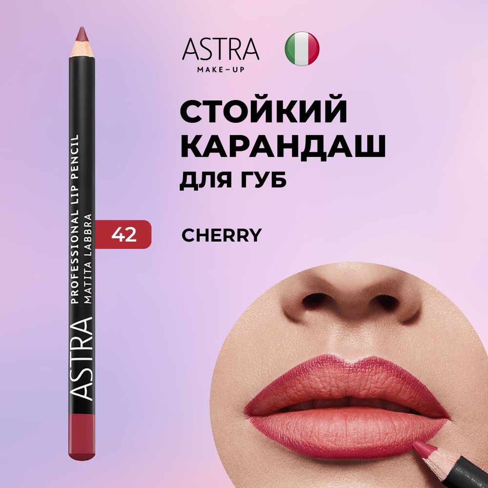 Astra Make-Up Карандаш для губ матовый, контурный 42 оттенок #1