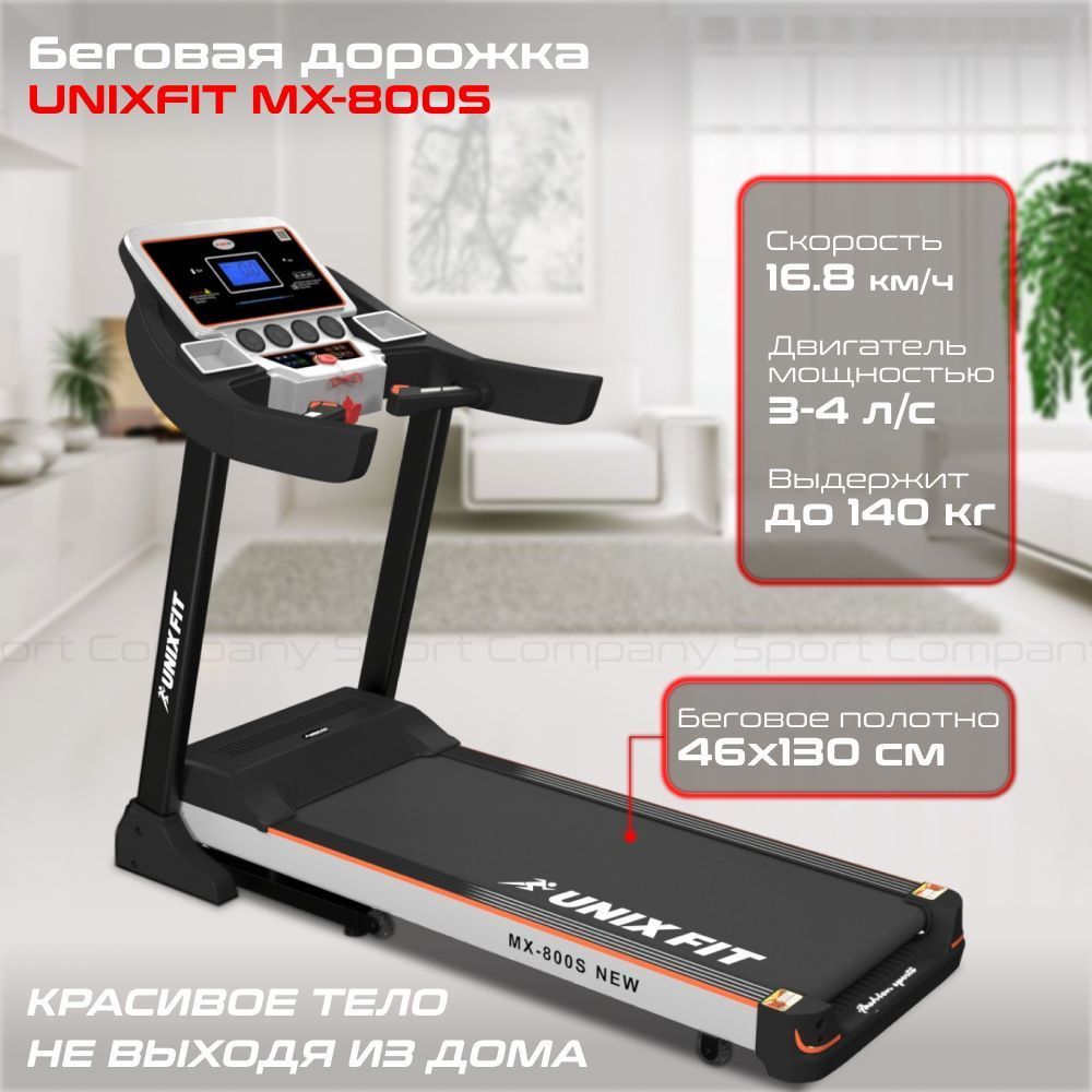 Беговая дорожка UNIX Fit Fit MX-930R/TDMX930R_черный - купить по доступным  ценам в интернет-магазине OZON (423348083)