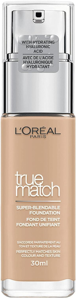 L'Oreal Paris True Match Liquid Foundation with SPF and Hyaluronic Acid, Формула ухода за кожей Perfect #1