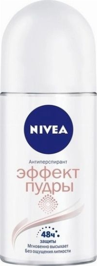 Дезодорант антиперспирант женский Nivea / Нивея Эффект пудры ролик 50мл / защита от пота и запаха  #1