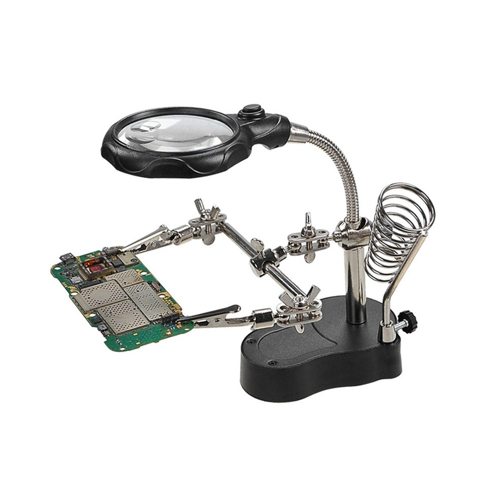 Кронштейн стола для пайки со светодиодной лампой для цифрового ...