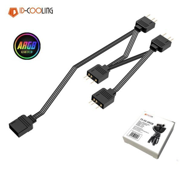Разветвитель для подсветки ARGB 5V 3PIN, 4 выхода - купить кулер по ...