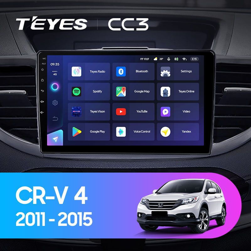 Магнитола для авто, TEYES Магнитола CC3 3 Gb 10.2" для Honda CRV CR-V 4 RM RE Вариант комплектации 10 #1