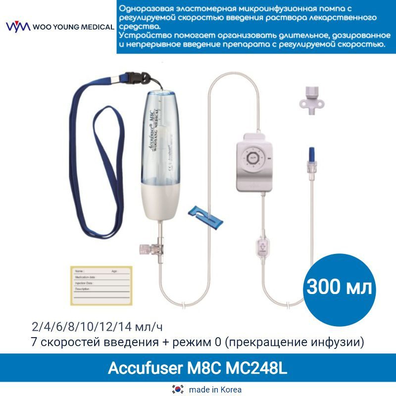 Микроинфузионная помпа для химиотерапии Accufuser M8С MC248L скорость ...