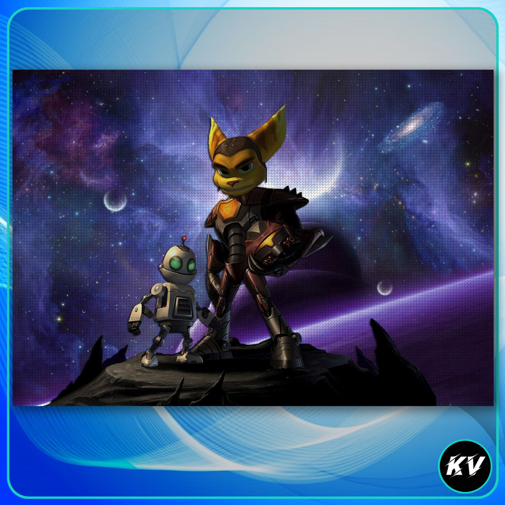 Картина на холсте Ratchet & Clank Рэтчет и Кланк Игра 2-10 30х40 см -  купить по низкой цене в интернет-магазине OZON (1176827284)