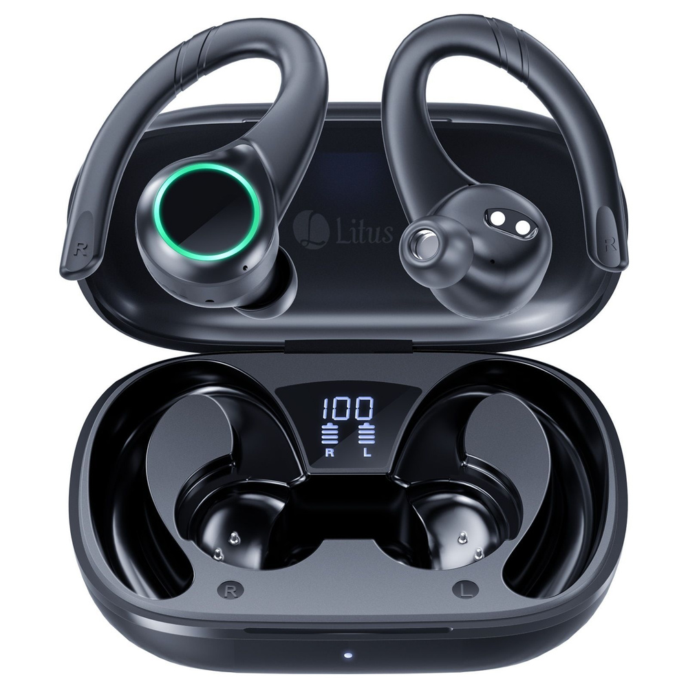 Наушники беспроводные Litus U5, Bluetooth 5.3 наушники с микрофоном HD-звонки 64 часов,сенсорное управление #1