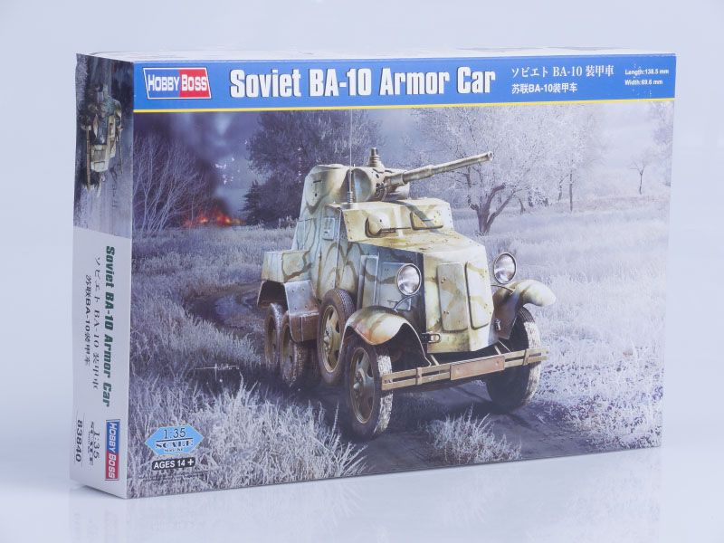 Сборная модель военной техники Бронеавтомобиль Soviet BA-10 Armor Car, масштаб 1/35  #1