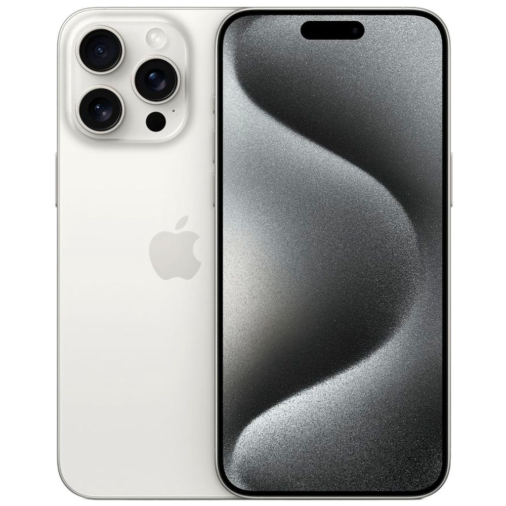 Apple Смартфон iPhone 15 Pro Max nanoSIM+eSIM 8/512 ГБ, белый