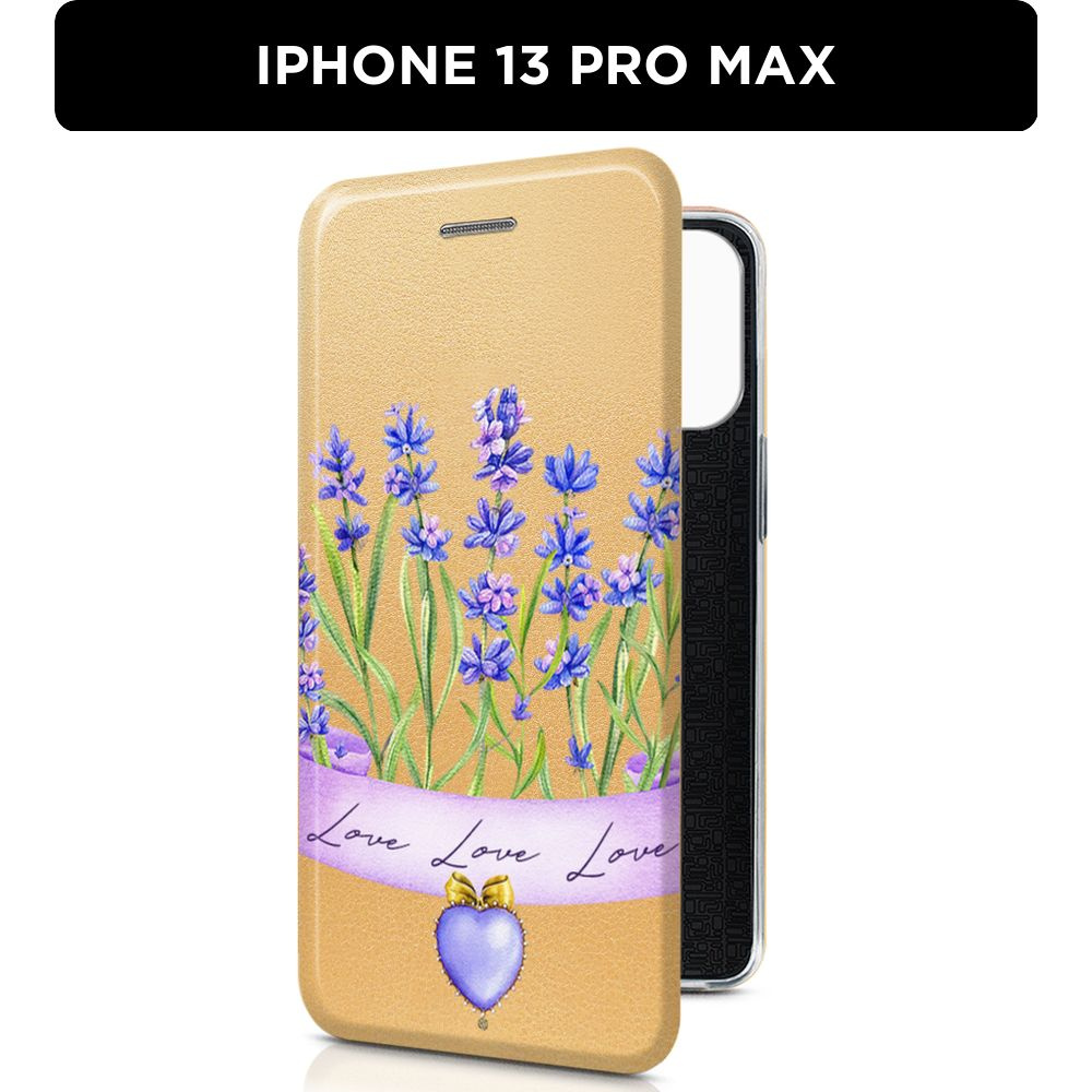 Чехол-книжка на Apple iPhone 13 Pro Max / Айфон 13 Pro Max с рисунком  