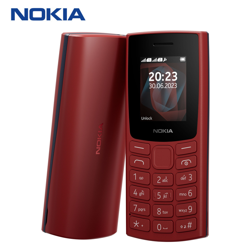 Мобильный телефон Nokia 105 2G 2023, красный - купить по выгодной цене в  интернет-магазине OZON (1522521978)