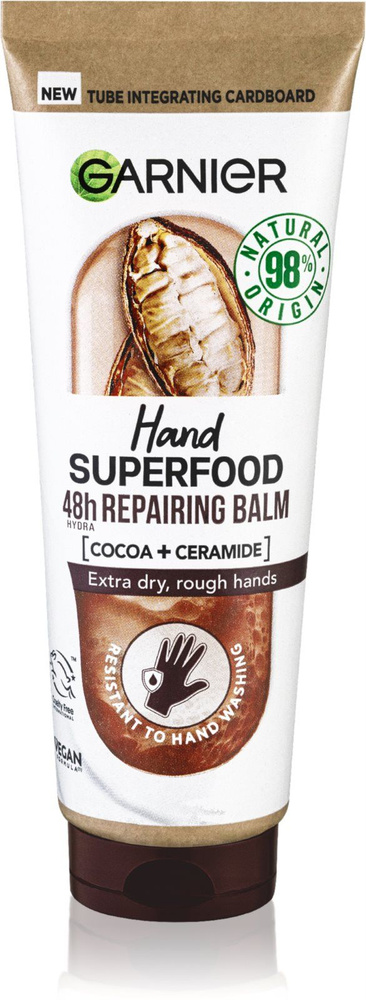 Garnier Hand Superfood - регенерирующий крем для рук с какао / 75 ml ...