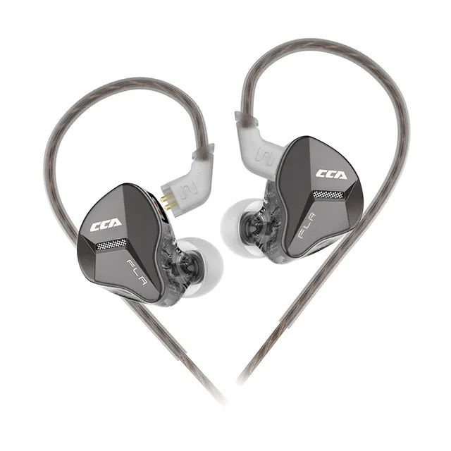 Наушники CCA FLA, Металлические динамические наушники, наушники HiFi Bass Music IEM, Спортивные гарнитуры #1