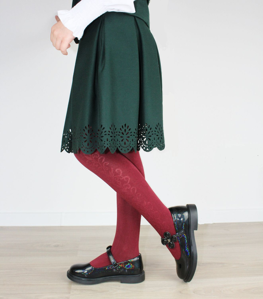 колготки в школе Колготки Девочки Dover, размер 146, 152 бордовый Хлопок, Модал 100 ден, рост 146-152 Китай На любой сезон Цветочный купить c доставкой на OZON по низкой цене (1222392477)