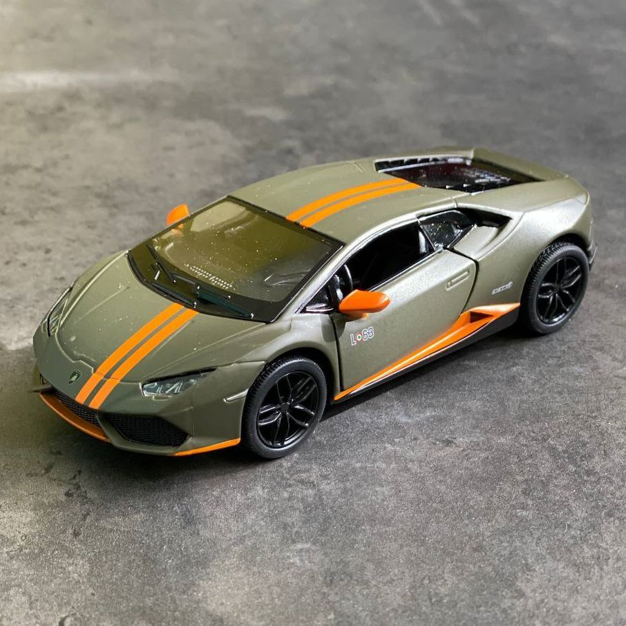 Металлическая машинка Kinsmart 1:36 Lamborghini Huracan LP610-4 Avio  Ламборджини Хуракан KT5401D, инерционная, цвет Хаки - купить с доставкой по  выгодным ценам в интернет-магазине OZON (384396516)