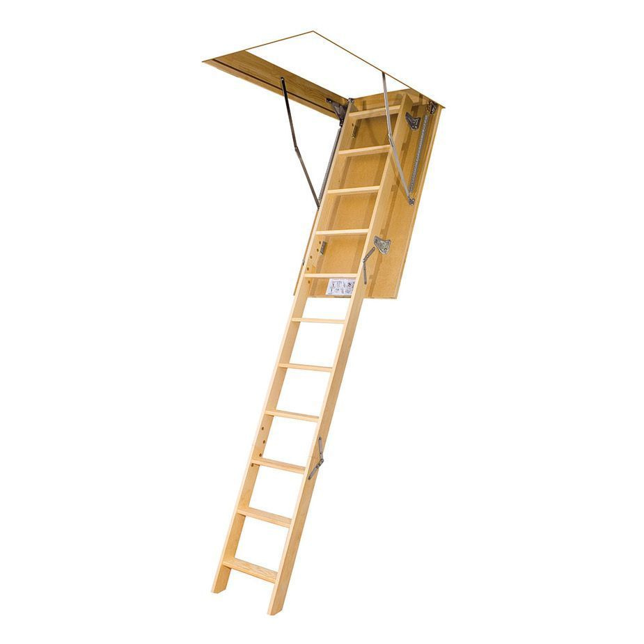 Лестница чердачная LWS деревянная 60х130х305 см #1