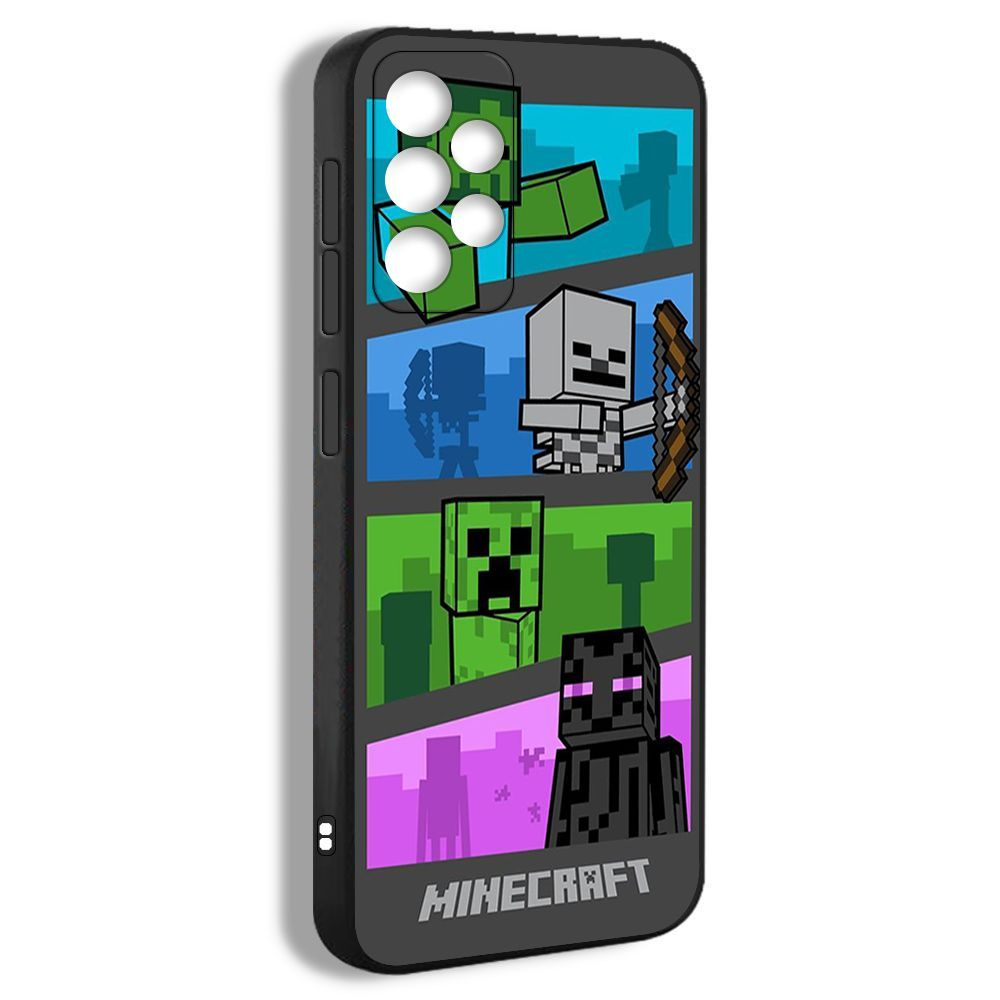 чехол для смартфона Подходит для Samsung Galaxy A33 5G Minecraft Майнркатф  игры Криппер ремесло создавать EFC01 - купить с доставкой по выгодным ценам  в интернет-магазине OZON (1228421395)