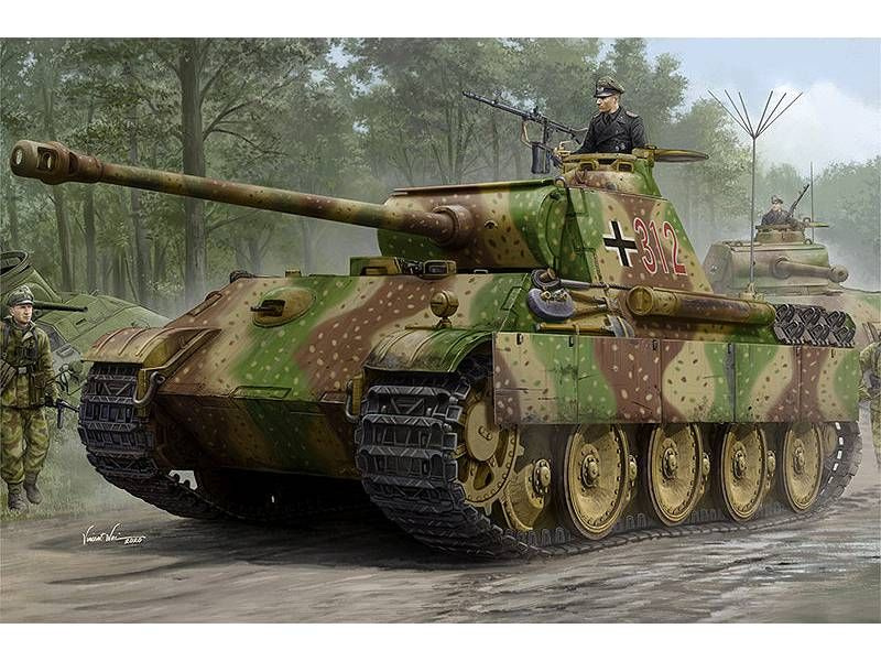 Склеиваемая пластиковая модель Немецкий танк Sd.Kfz.171 Panther Ausf.G  (Early Version). Масштаб 1:35 - купить с доставкой по выгодным ценам в  интернет-магазине OZON (1240266165)