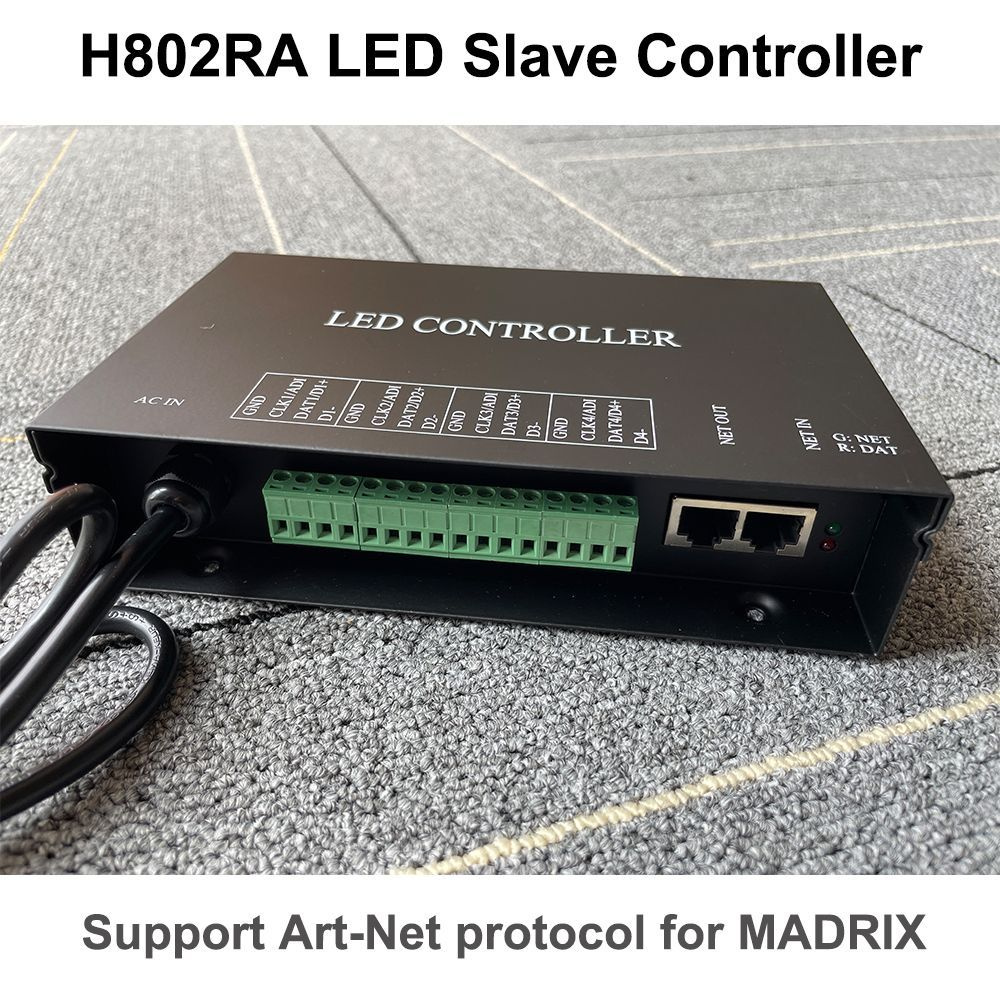 H802RA Пиксельный контроллер Madrix, Artnet to SPI WS2811 WS2812b