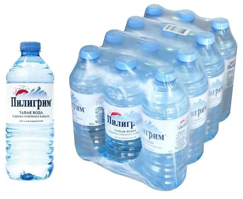 Вода питьевая негазированная Пилигрим 0.5 л ПЭТ упаковка 12 штук  #1
