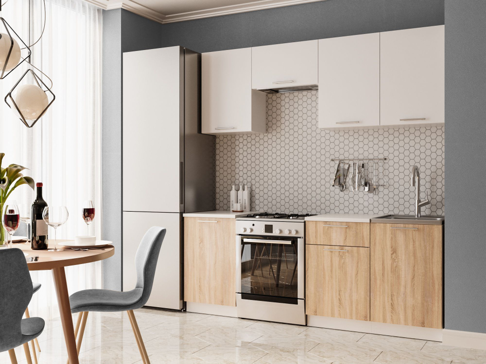 Модульный Кухонный Гарнитур Адель 2.1 м купить по выгодной цене в ...